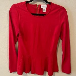 Gorgeous, Red Peplum Tunic